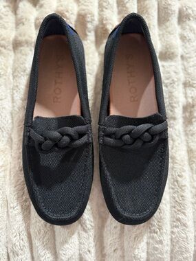 Rothy's Women’s Black Braided Driver size 9.5 - worn once around the house